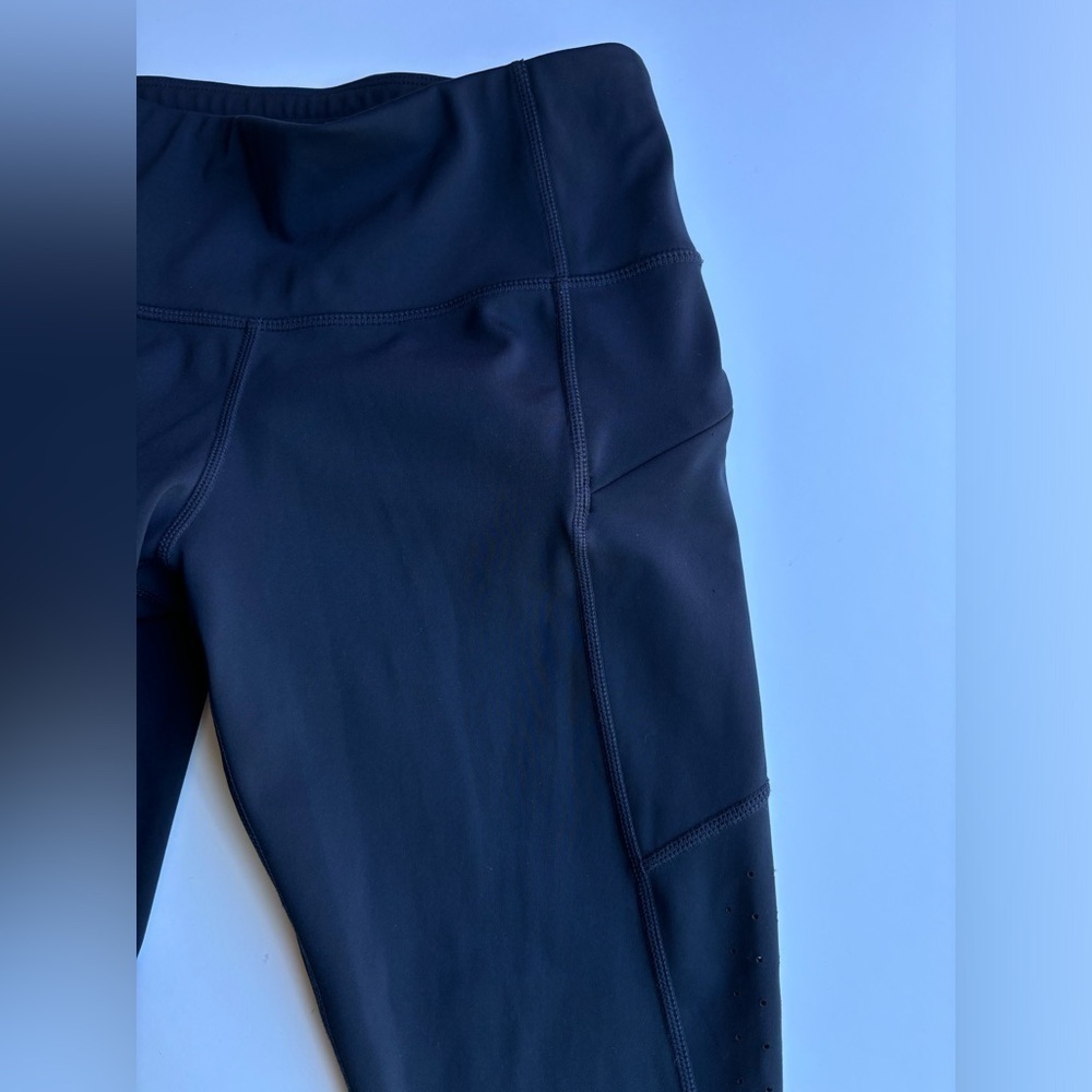 Athleta navy leggings. Cropped. Size XSP. See measurements in photos. - Picture 3 of 9